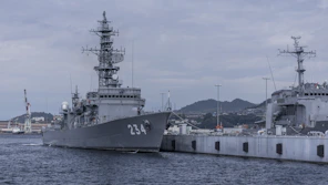 naval ships on water