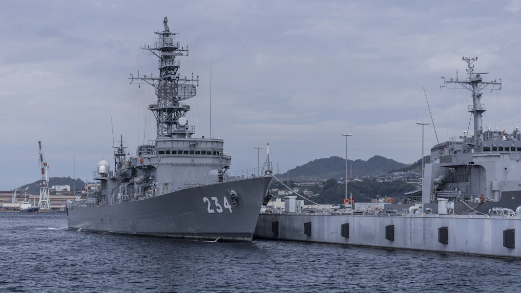 Naval ships in the Indo-Pacific