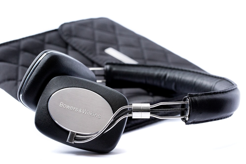 black Bowers & Wilkins headphones with case