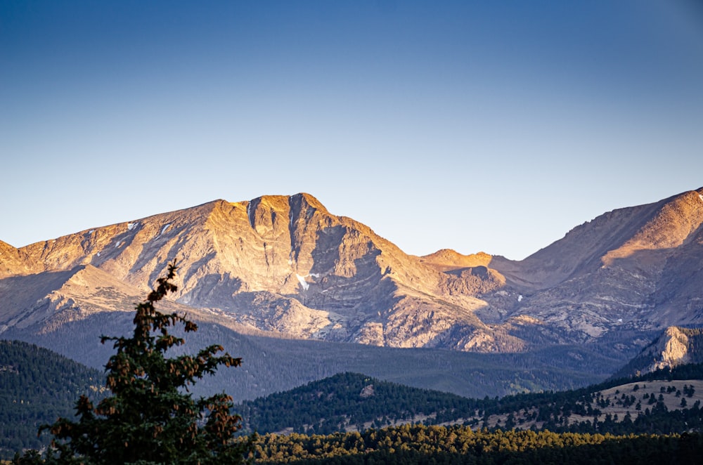 mountain under blue sky