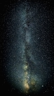 the night sky with stars and the milky