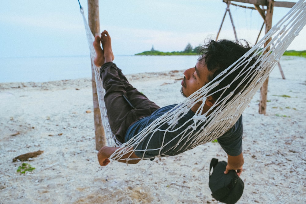 man in hammock