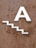 white big letter A decor