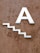 white big letter A decor