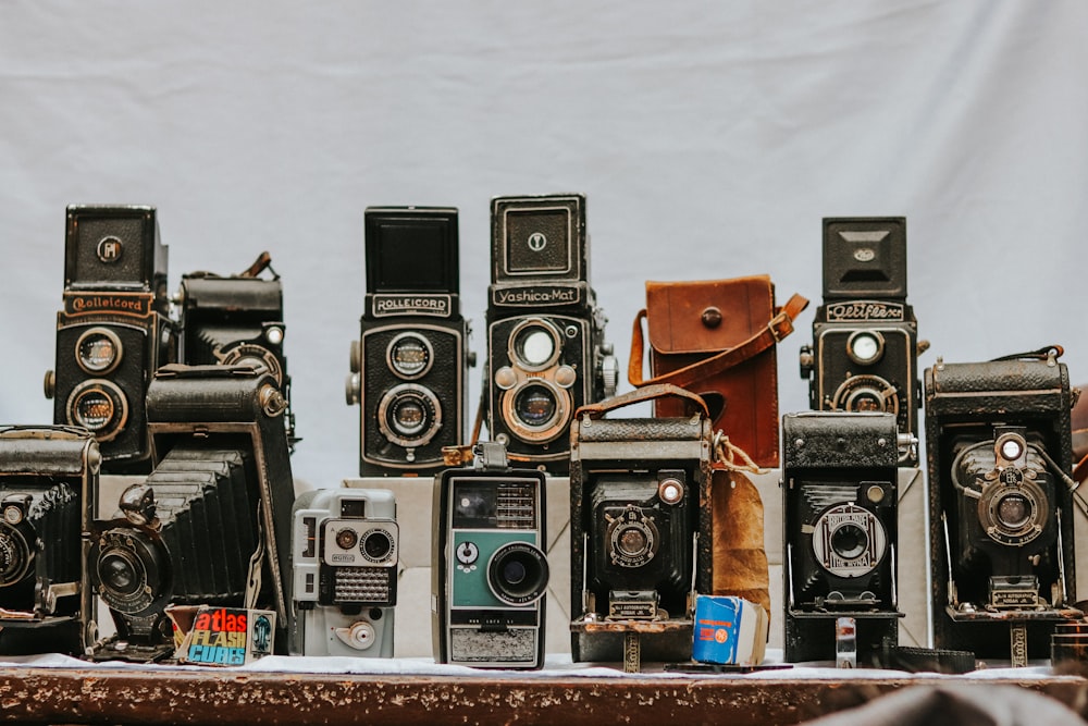 assorted-color camera lot