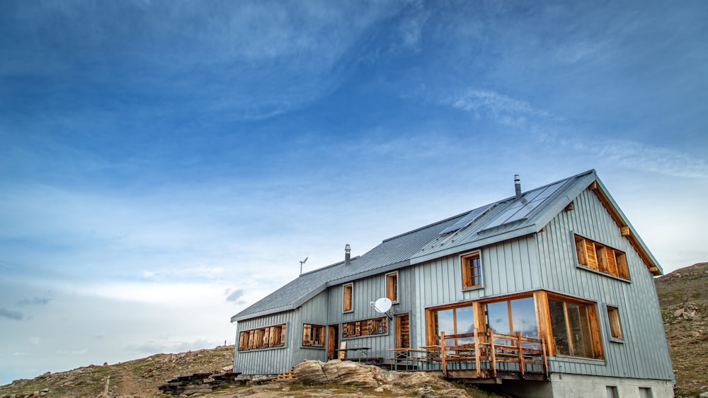 gray wooden house