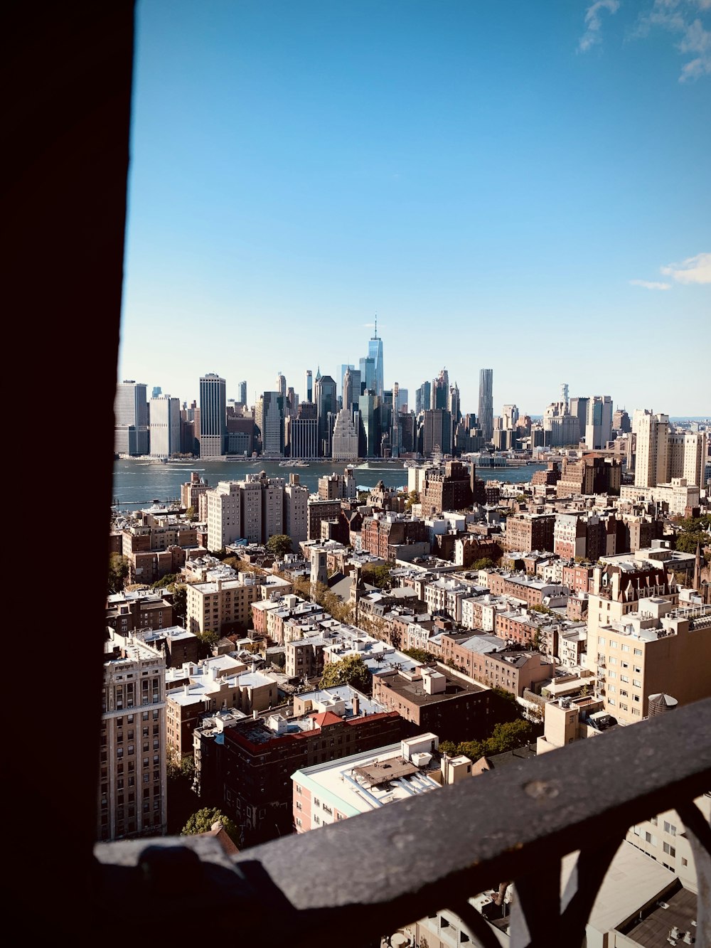 aerial photography of assorted-color buildings