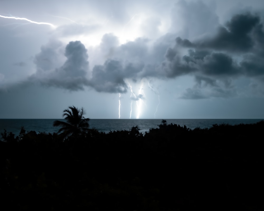 photography of thunder during nighttime