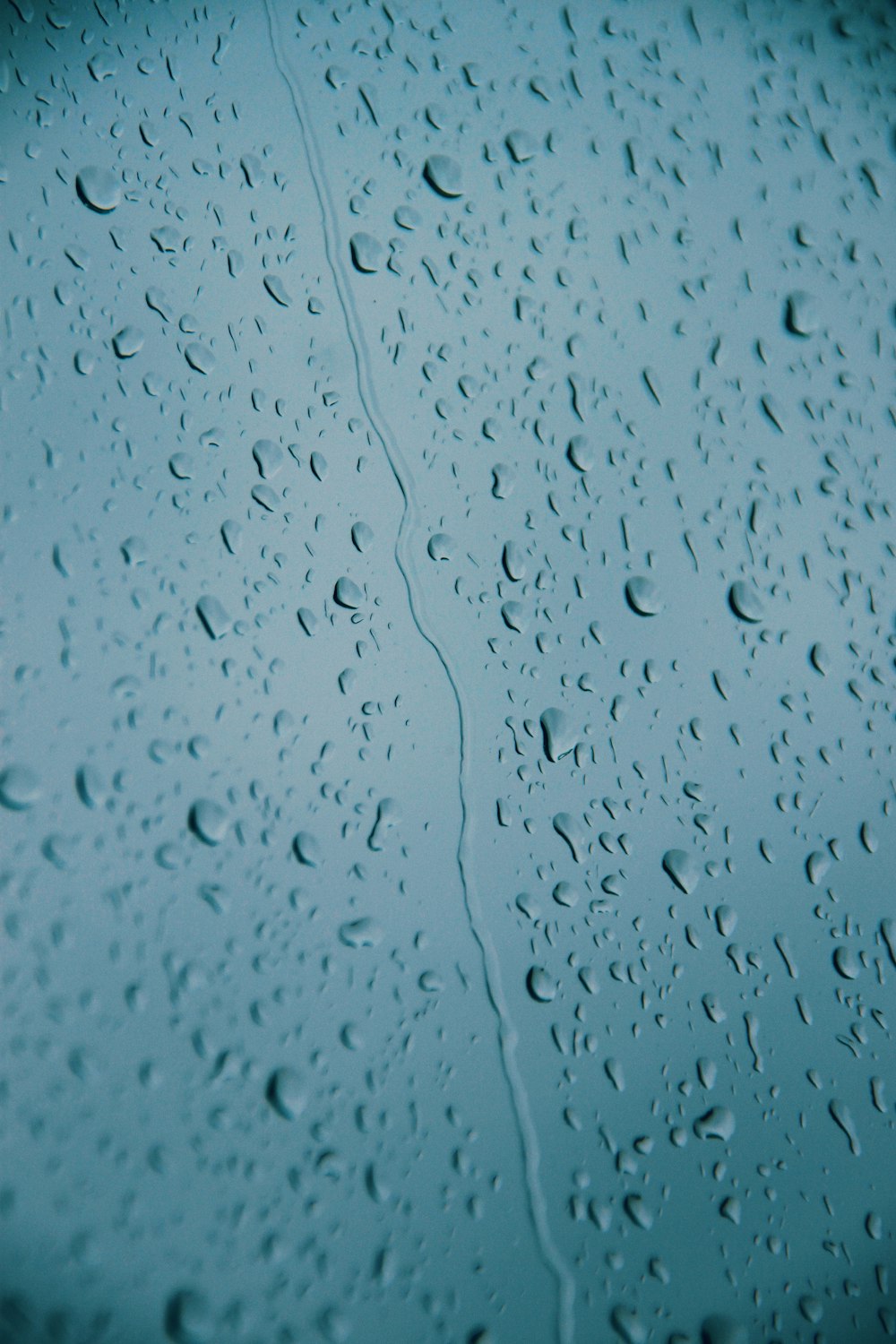 water drops on glass panel