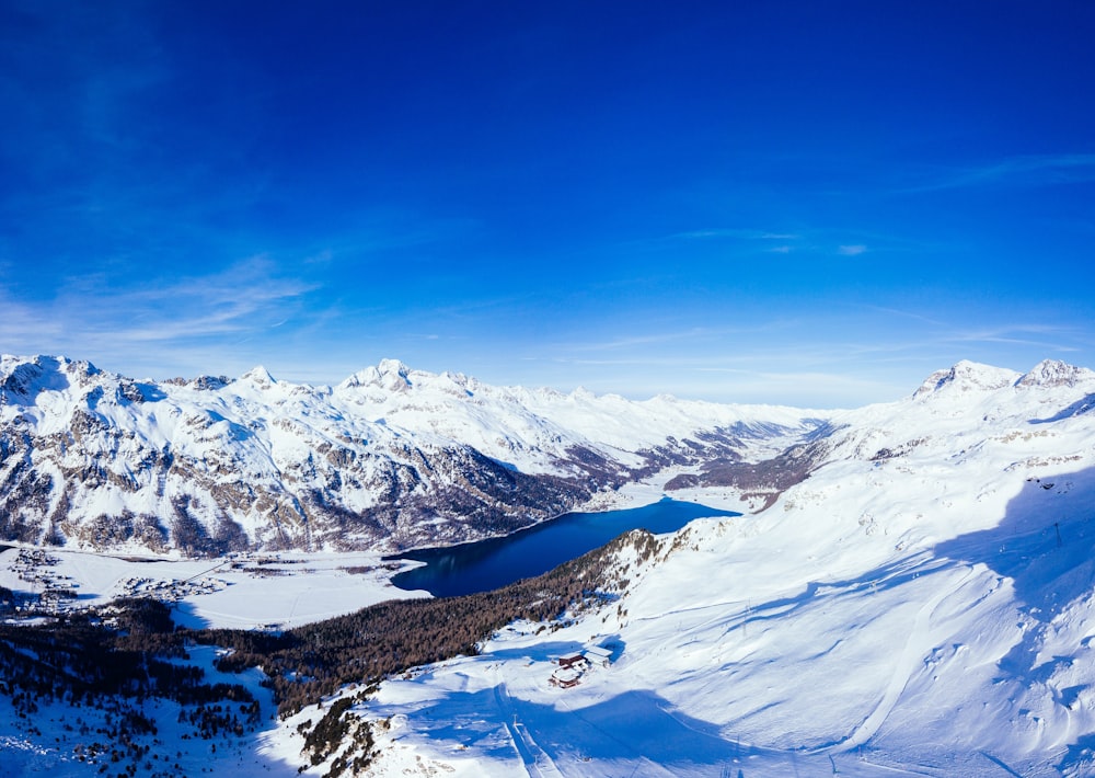 white and brown mountains under blue sky