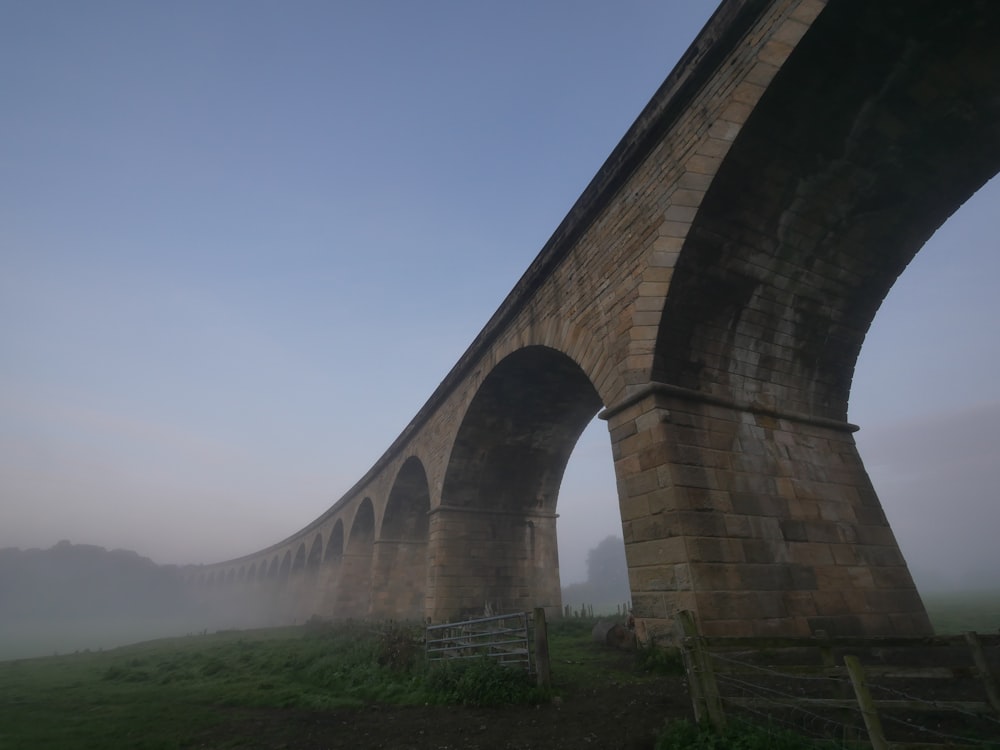 brown stone bridge photo