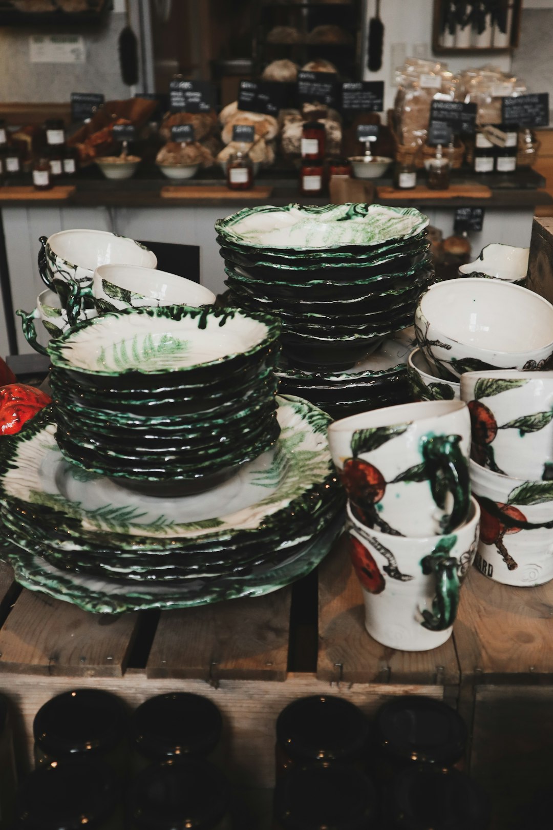 white and green dinnerwear set