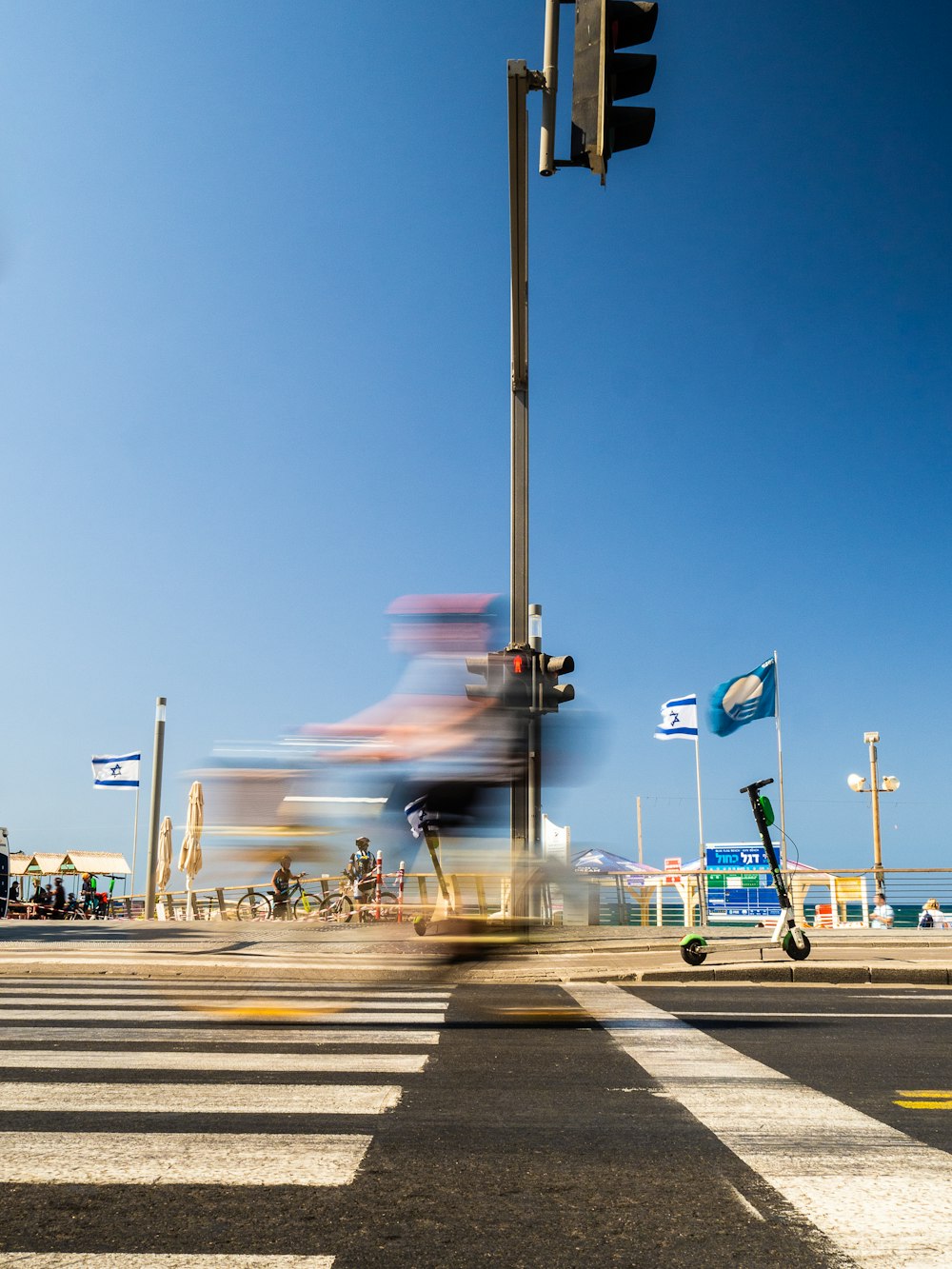 time lapse photo of pedestrian lane