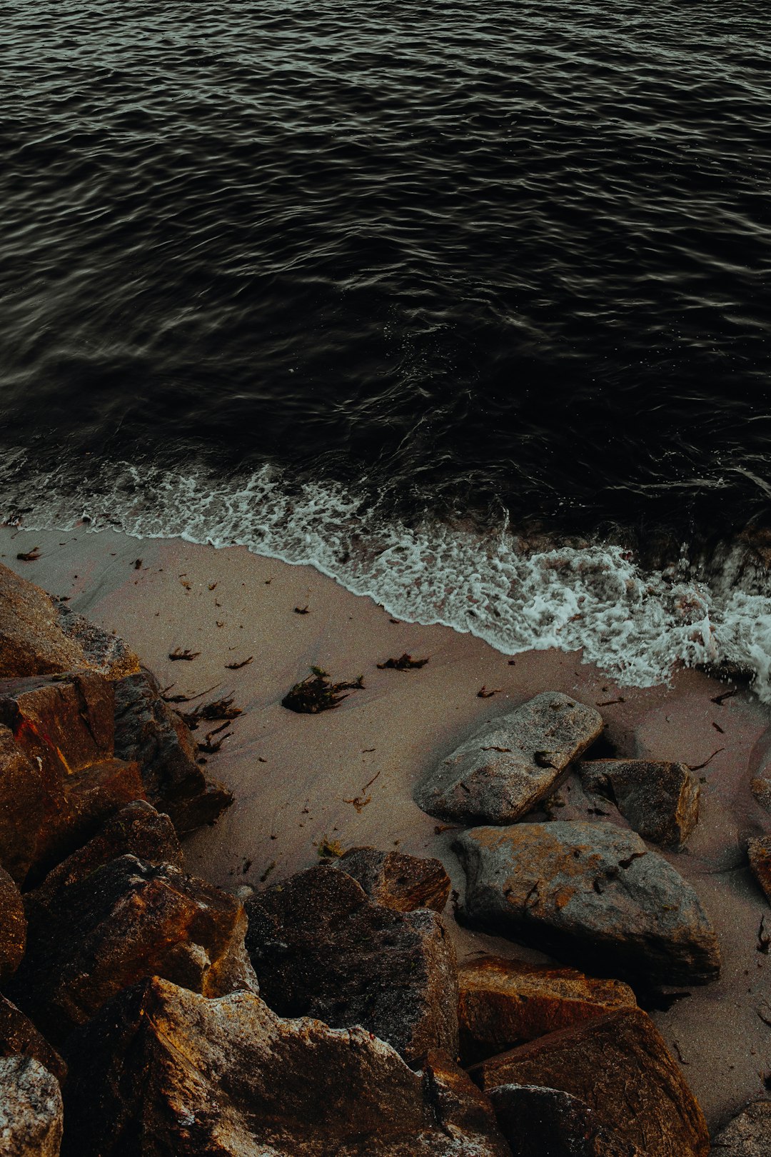 brown rock formations near body of water