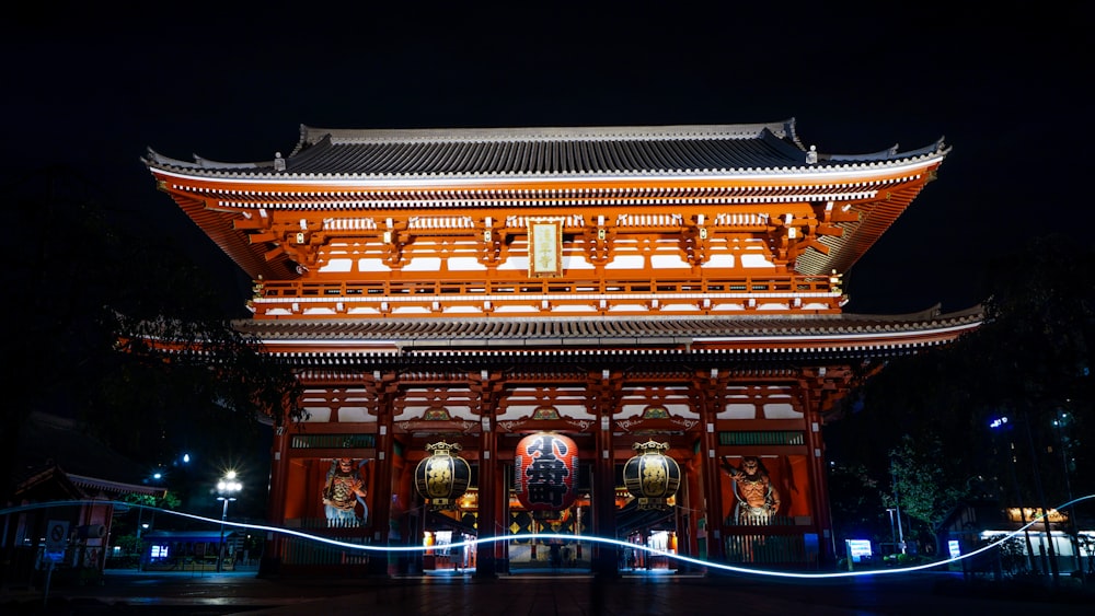 brown building during nighttime