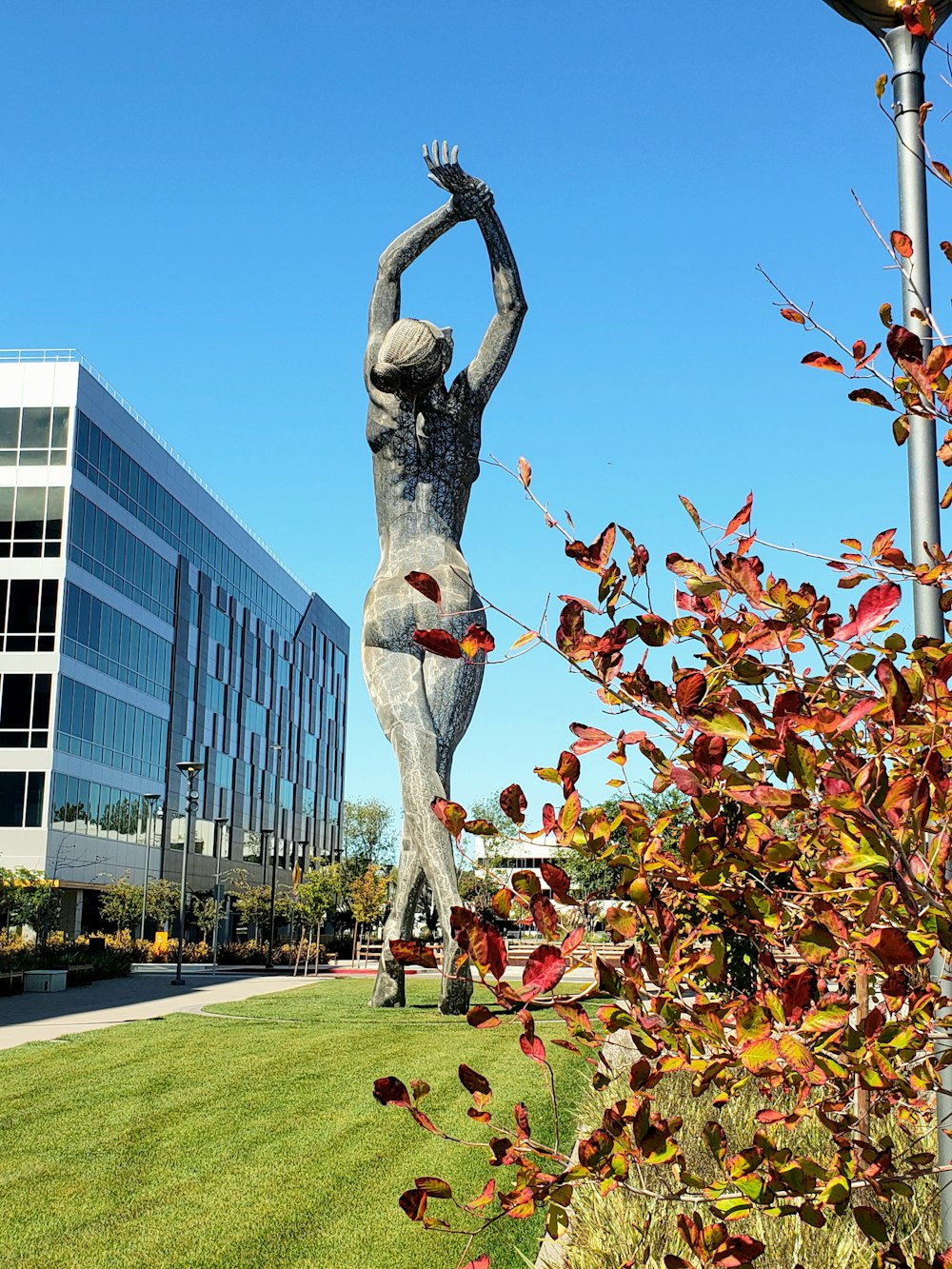 woman concrete statue