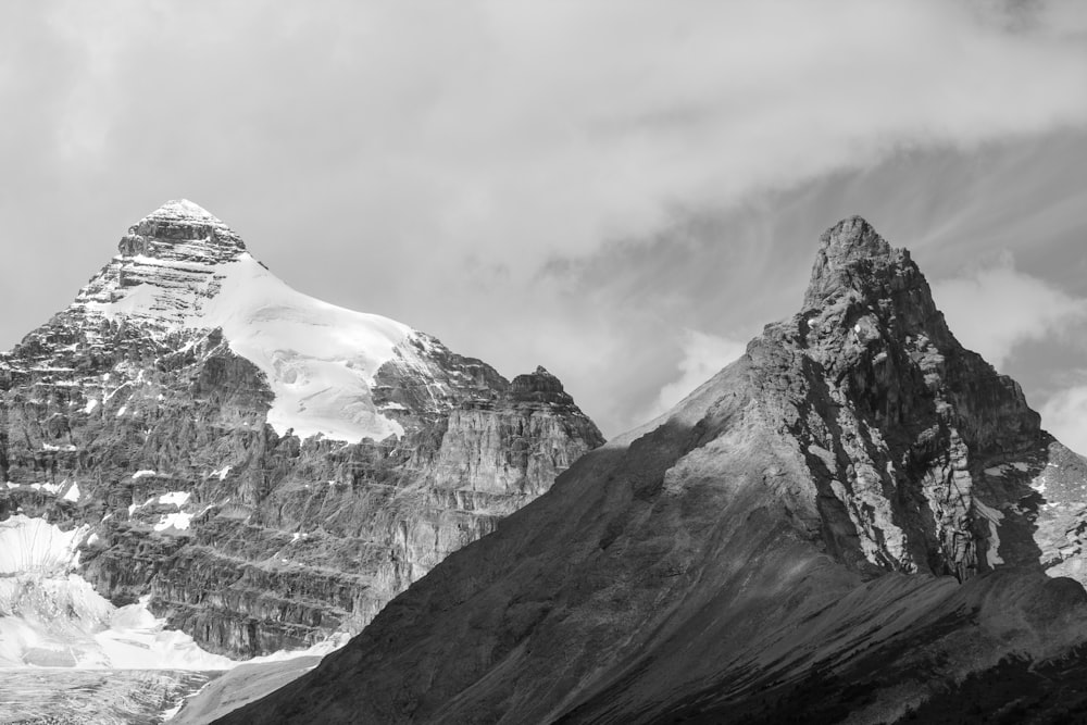 gray mountains under gray sky