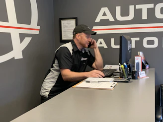 man speaking on phone