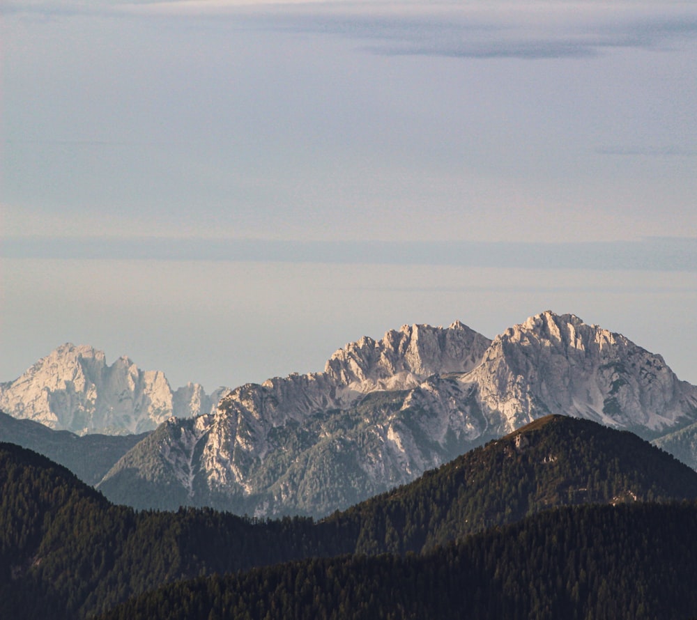 icy mountain scenery