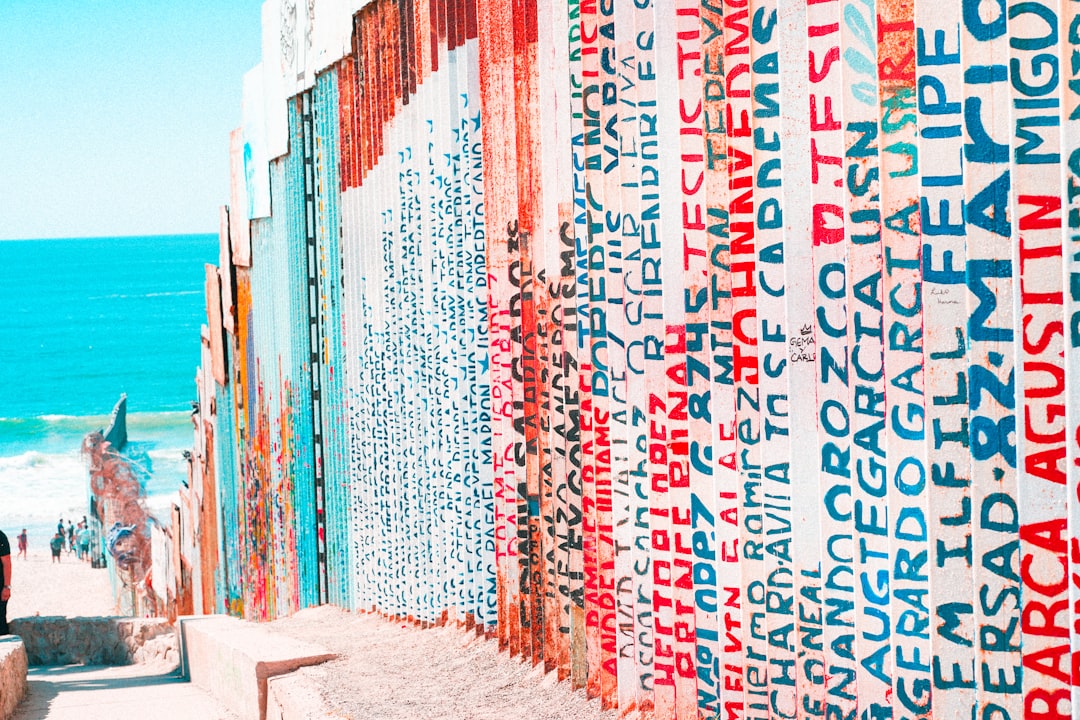 multicolored wall, Tijuana Border