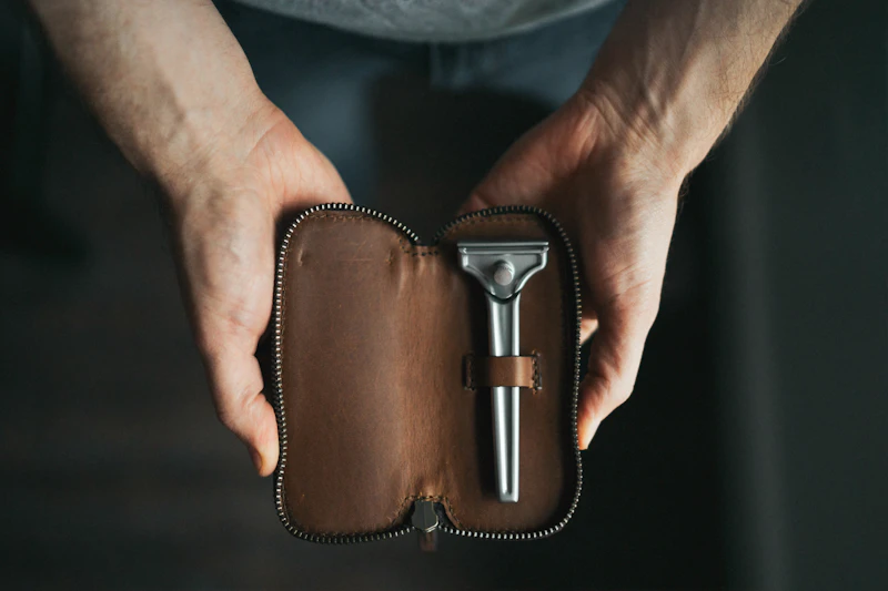Fine leather travel accessories