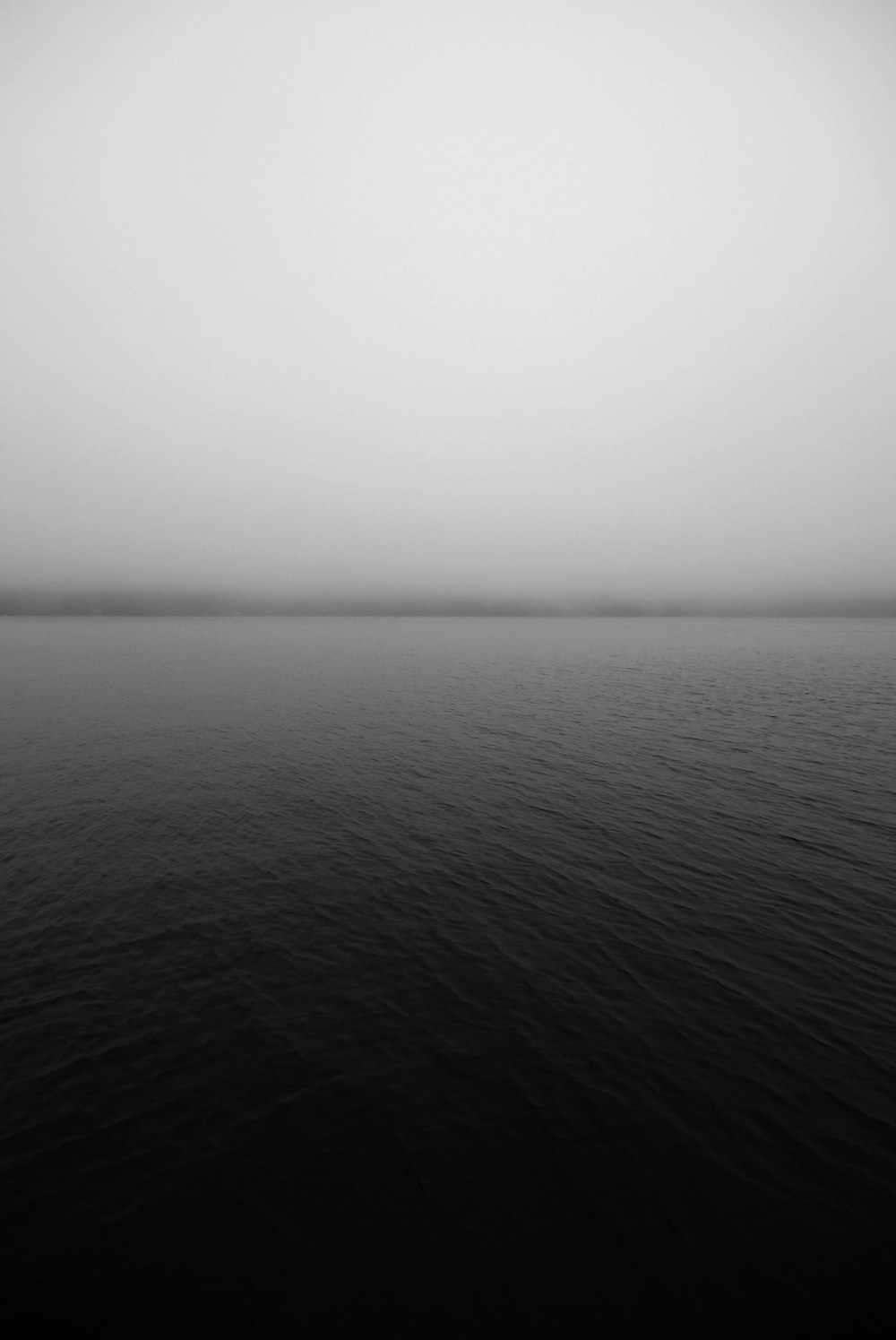 foggy ocean scenery
