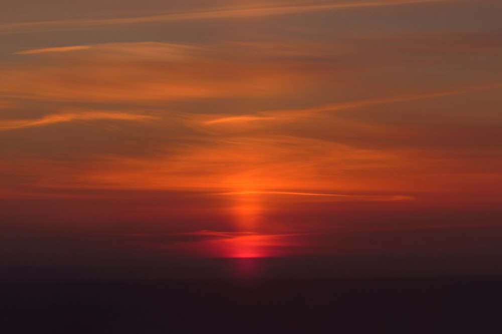 silhouette sunset scenery