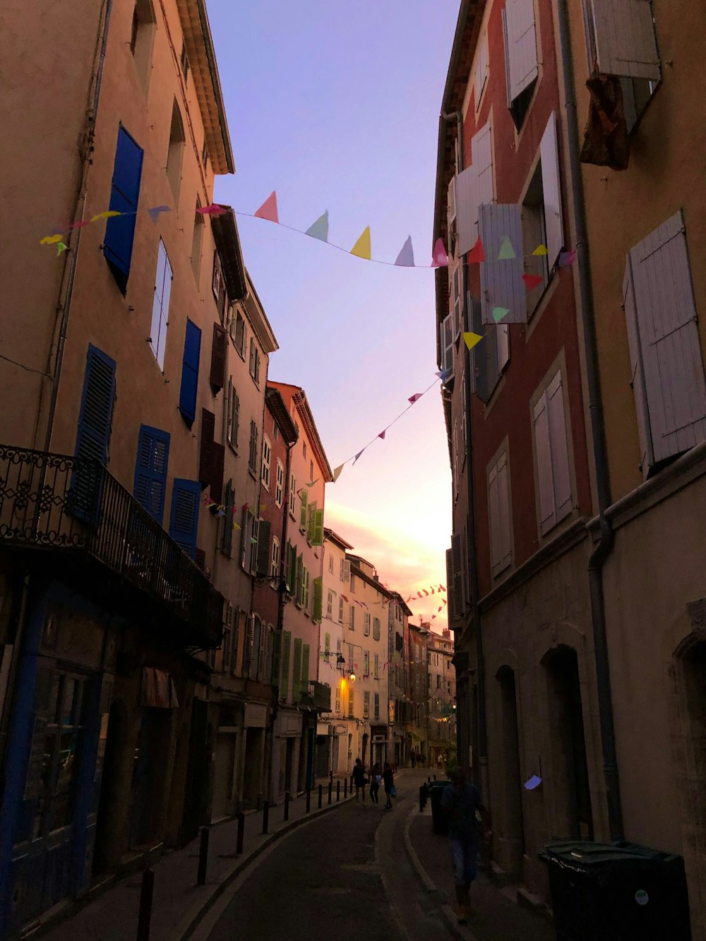 street between buildings