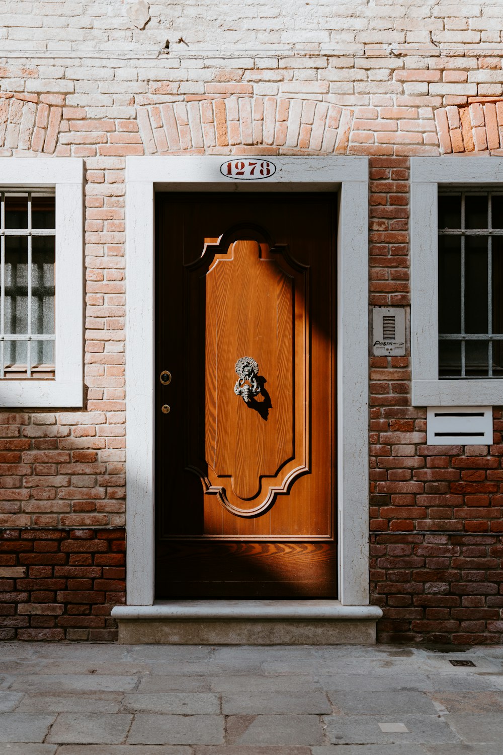 closed brown wooden door