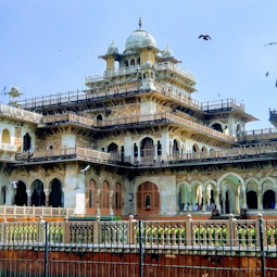 brown and blue concrete structure