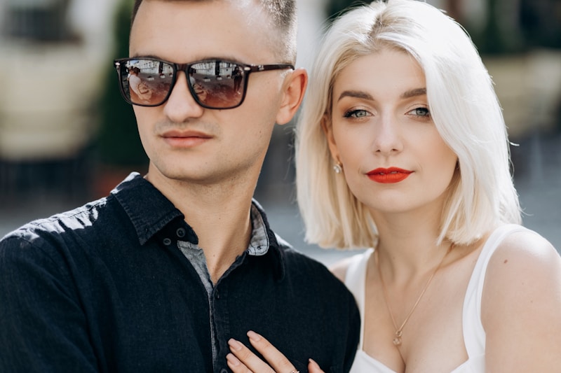 Foto romántica de pareja