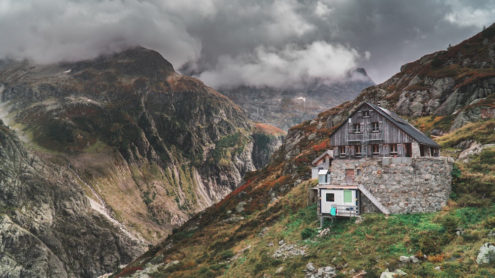 gray wooden house