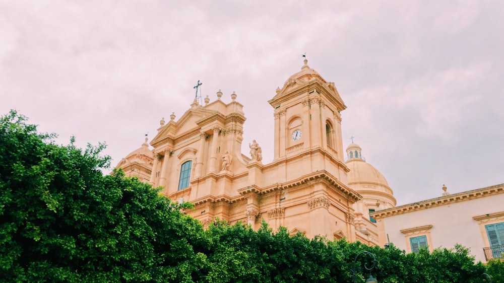 photo of beige painted cathedral