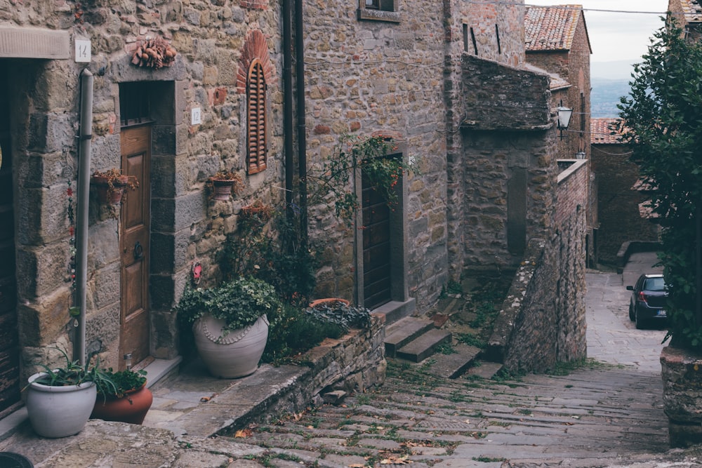 white pots