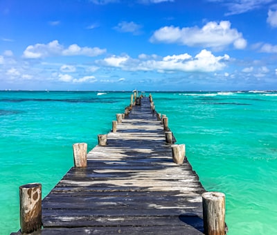 dock during daytime cancun google meet background