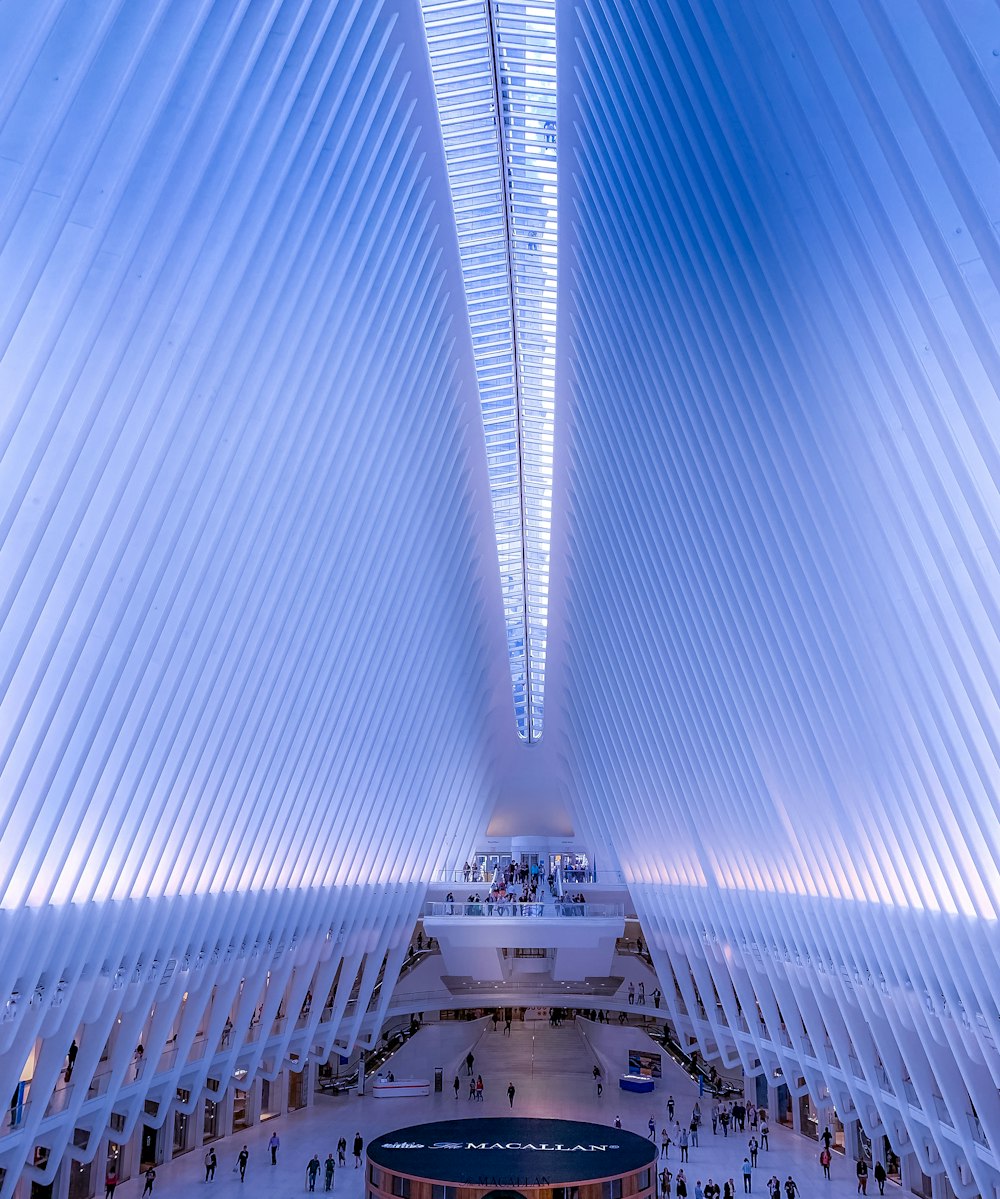 people walking inside building