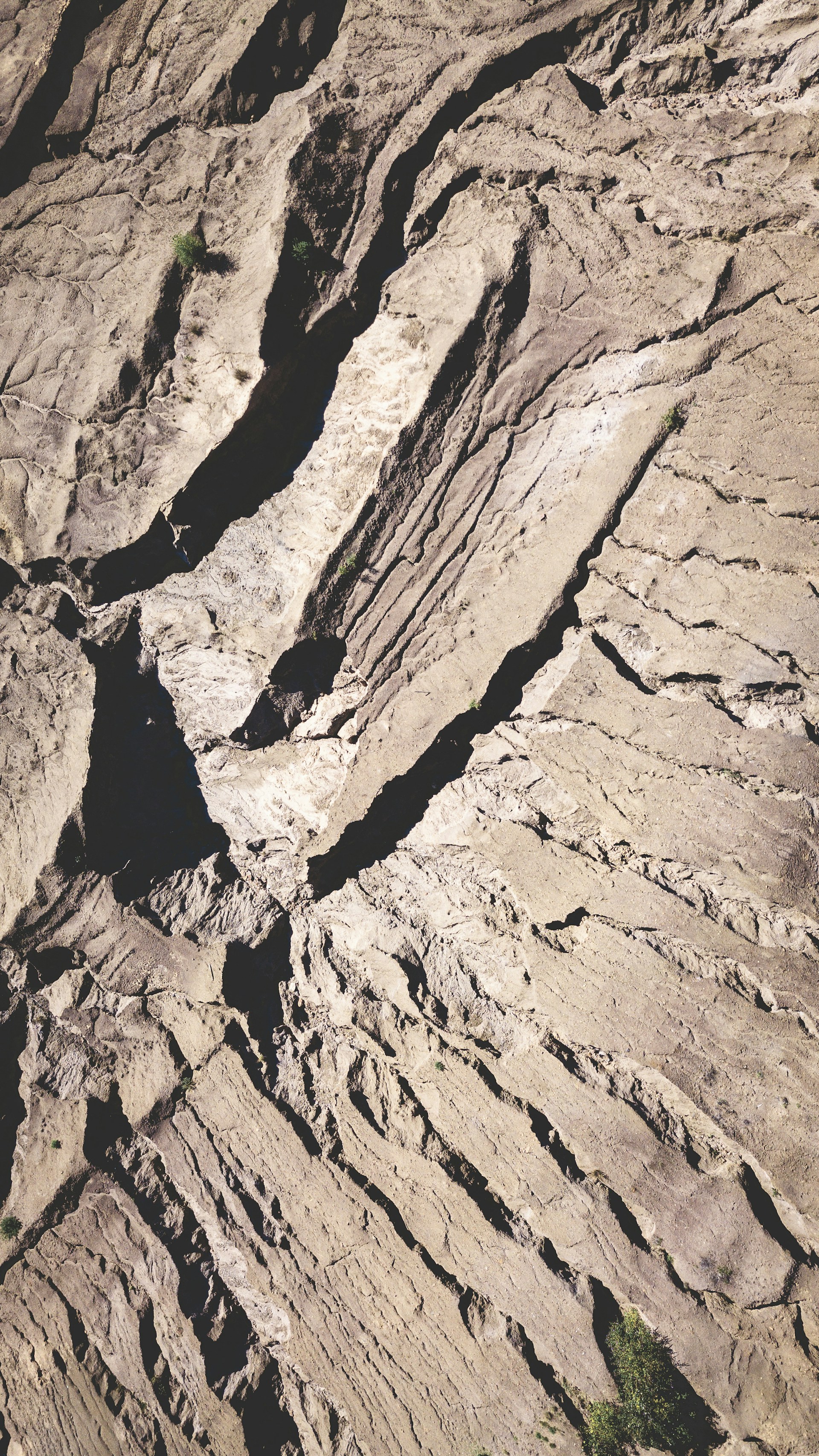 aerial photography of gray mountains