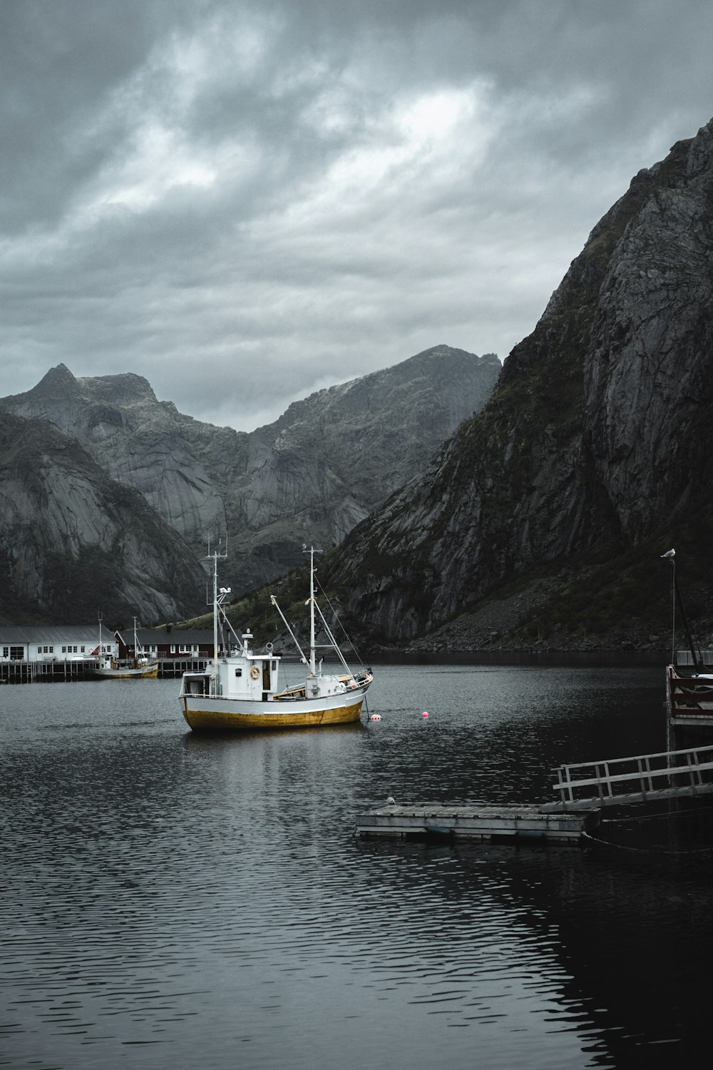 Segelndes Fischerboot