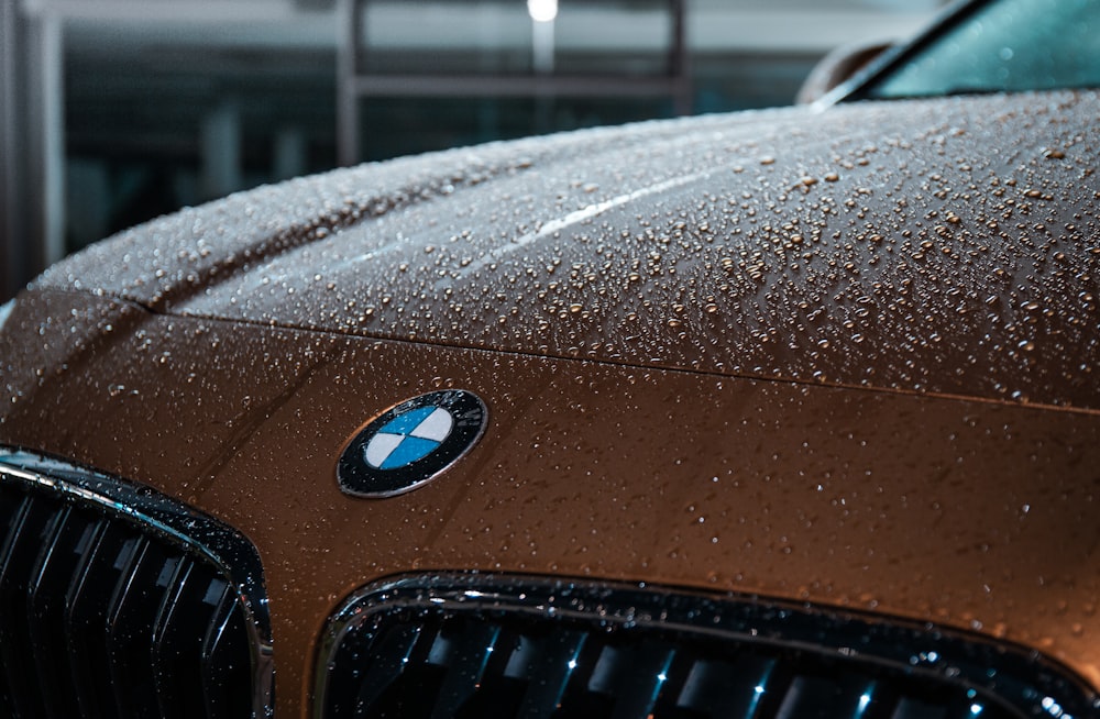 closeup photo of brown BMW vehicle