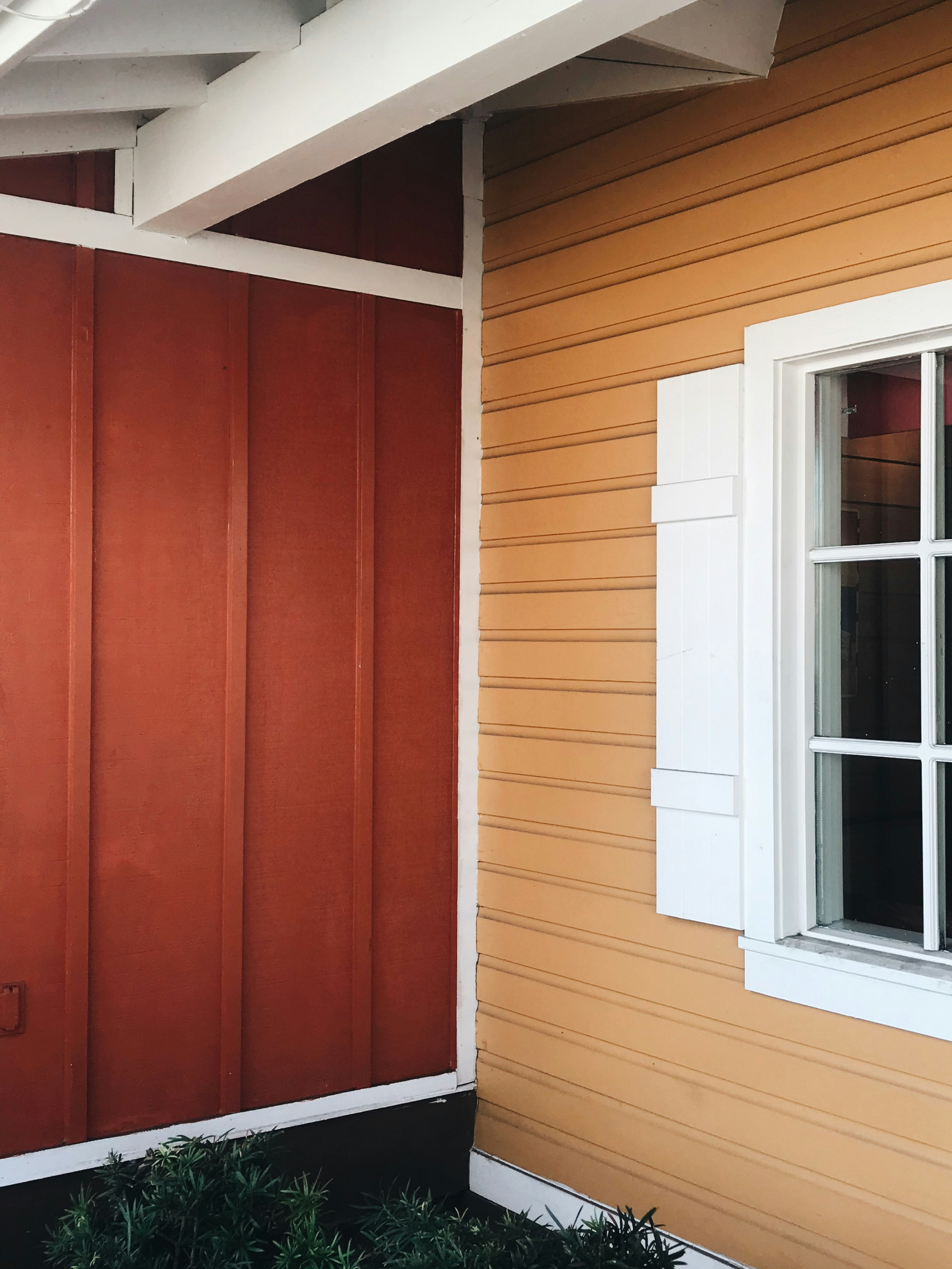 brown and white wooden house