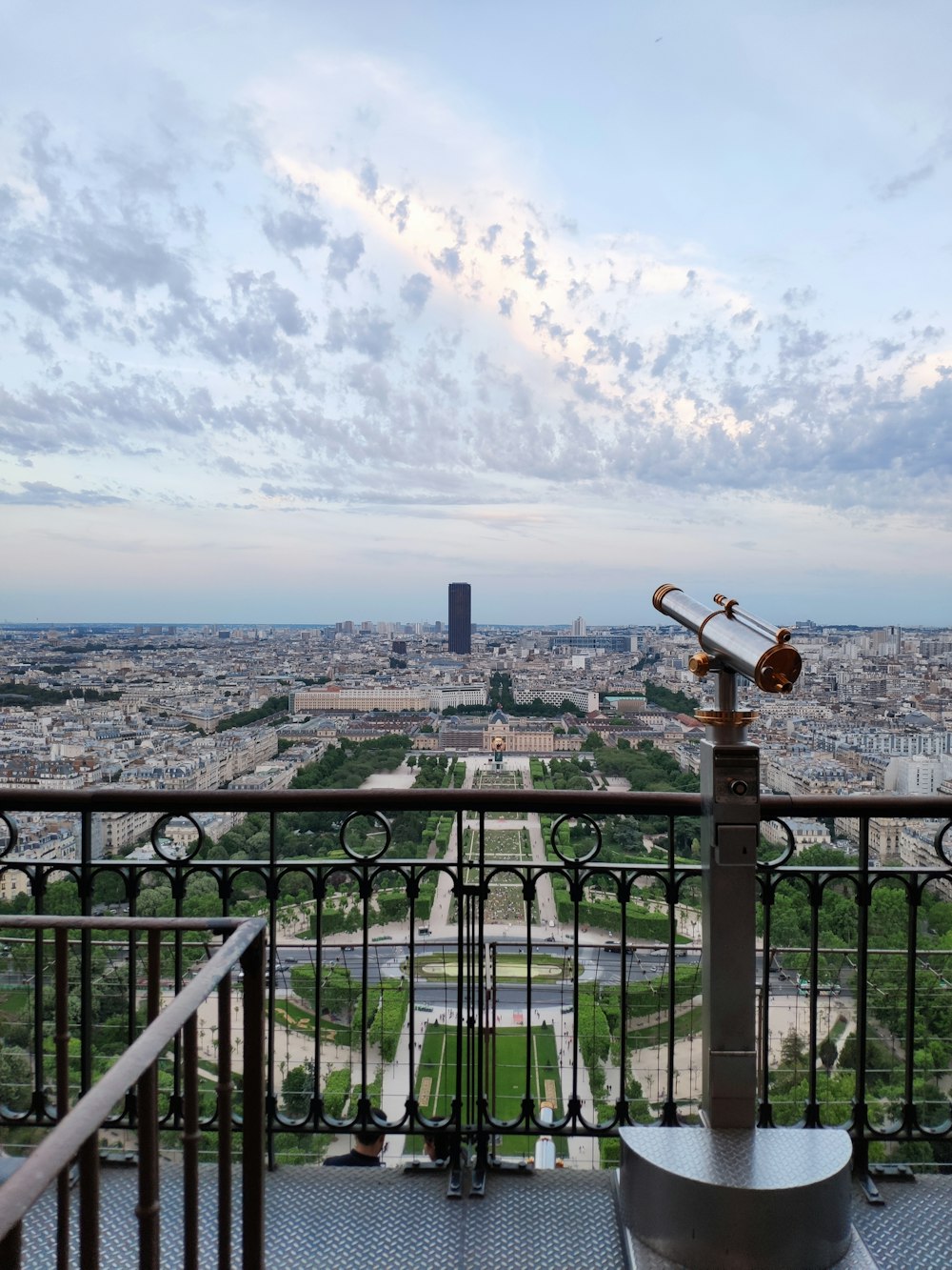 aerial photography of Champ de Mars in Paris under white and blue sky during daytime