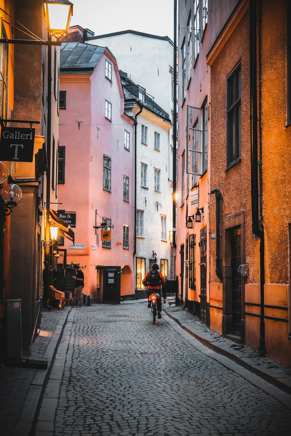 person riding on bike