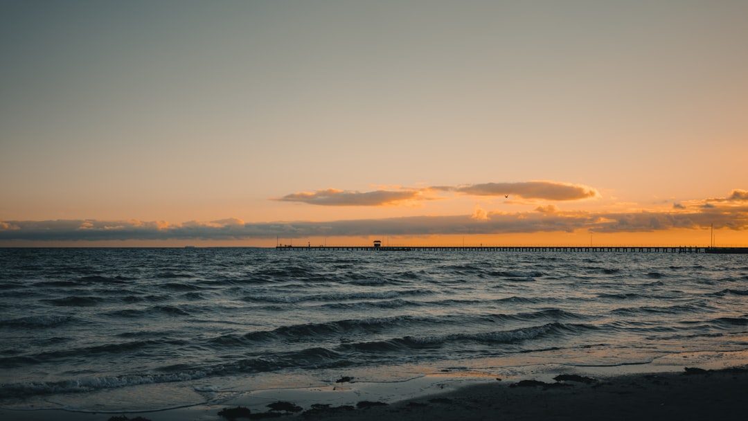 body of water across horizon