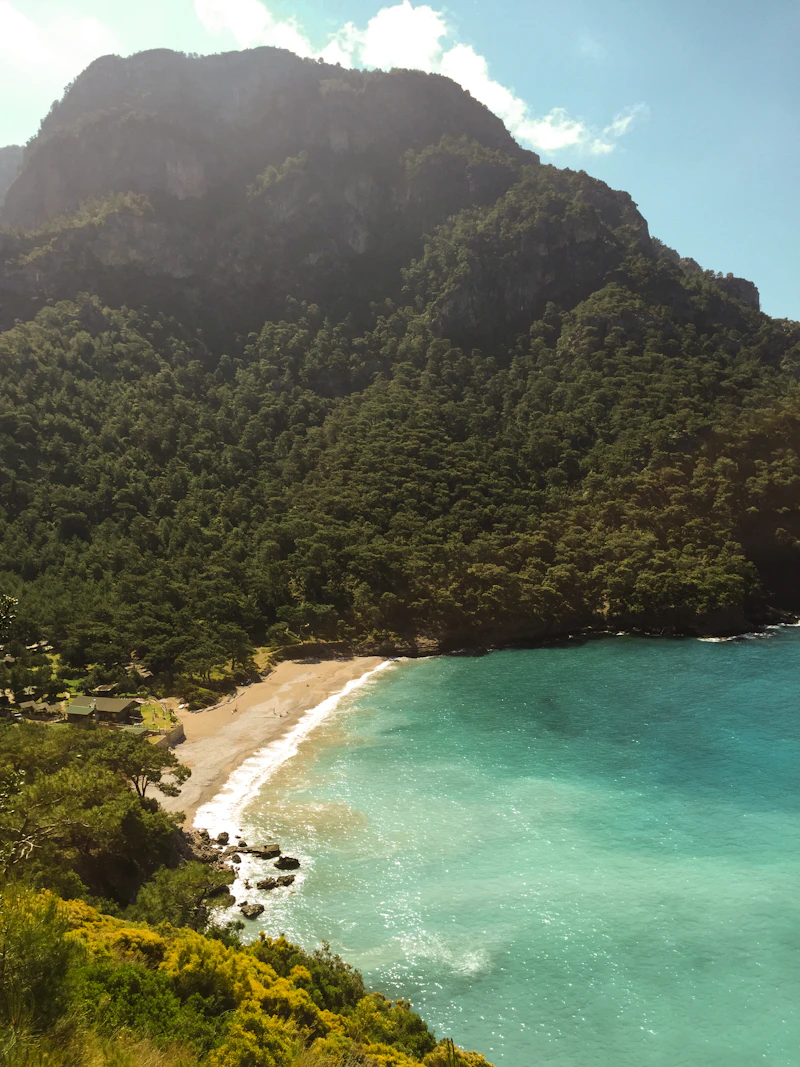 Ruïnes aan de kust van Side, Turkije