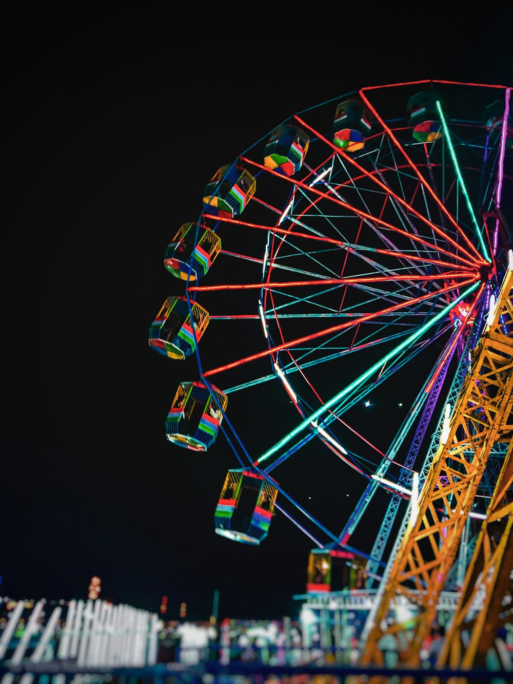 multicolored ferris wheel