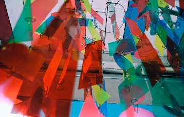 multicolored hanging decors