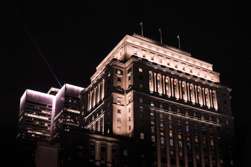 buildings during night