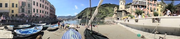 A vibrant photo collage showing coastal landscapes, traditional fishing boats, and local festivities.