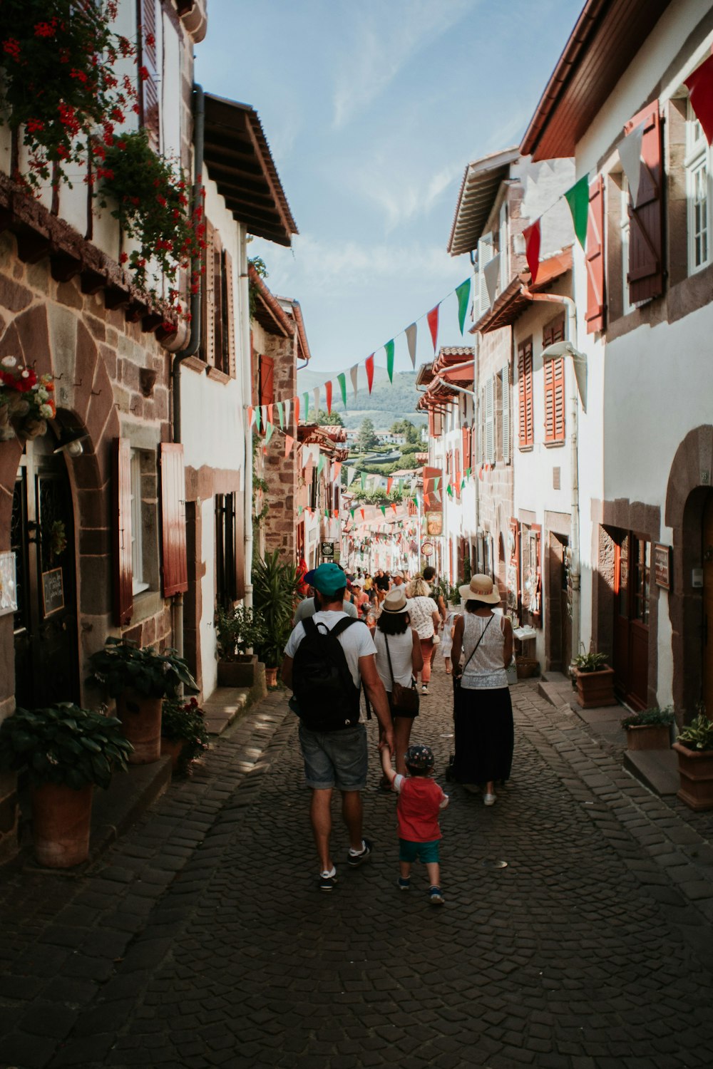 people on street