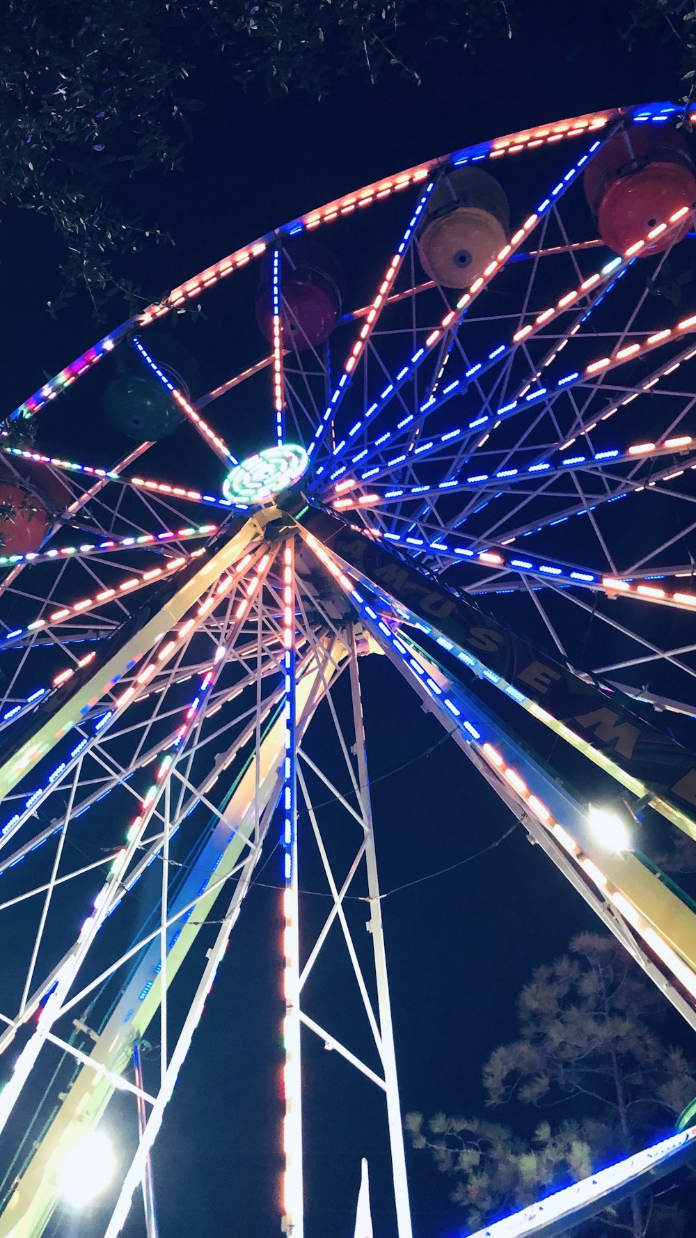 lighted ferris wheel